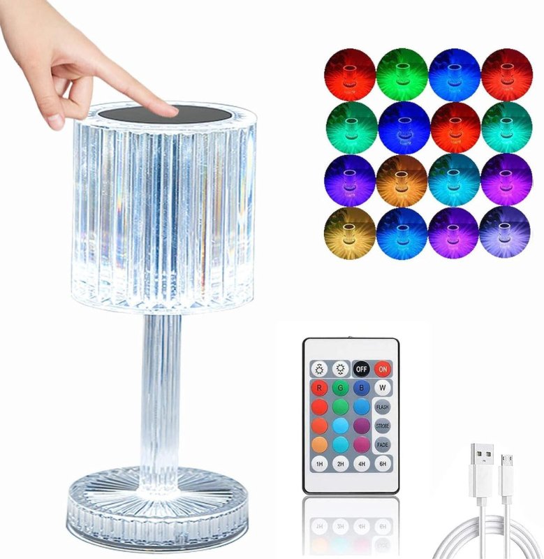 Lámpara de Led Multicolor con Control Remoto - La Magia del RGB - SOLIZA -