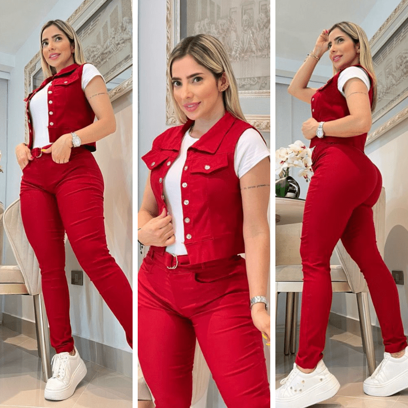 Conjunto de Tres Piezas Chaleco - SOLIZA - 