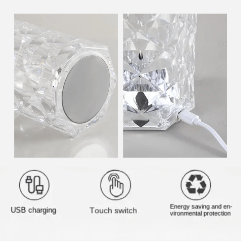 Lámpara de Cristal 3D - SOLIZA - 