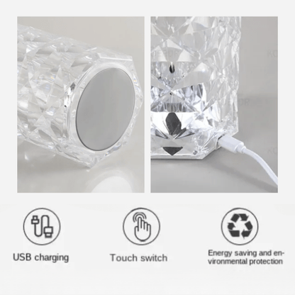 Lámpara de Cristal 3D - SOLIZA - 